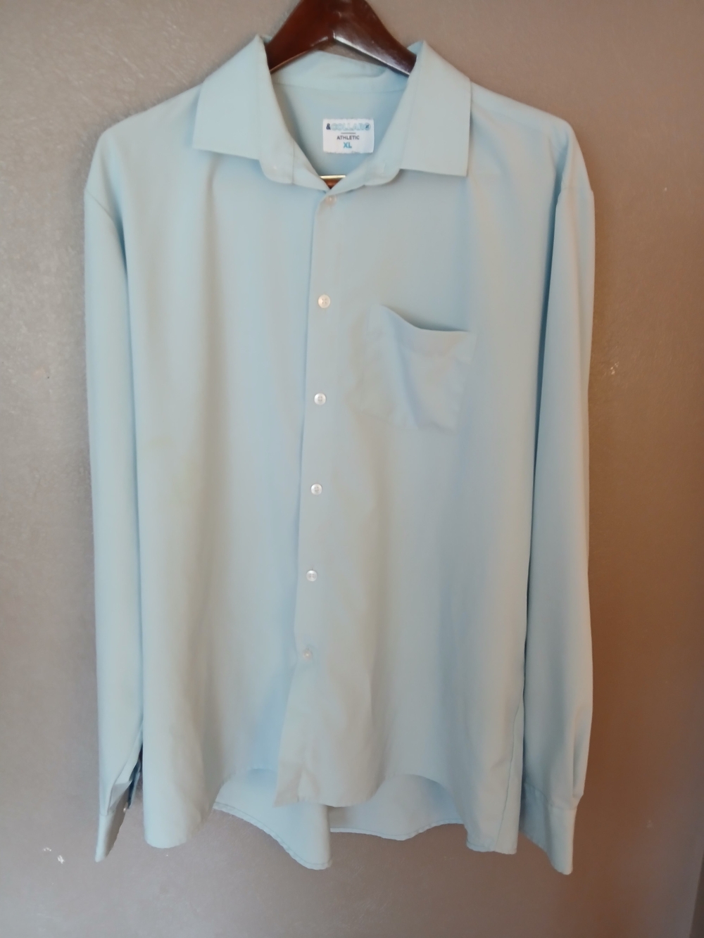 Men's Light Blue Dress Shirt - Classic Long Sleeve